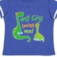thumbnail image 4 of Inktastic My Gigi Loves Me Grandson Dinosaur Boys Toddler T-Shirt, 4 of 5