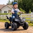 thumbnail image 3 of Hikiddo 24V ATV Kids 4 Wheeler, Spider Electric Four Wheeler for Kids Ride on Toy, 16" Extended Seat - Black, 3 of 9