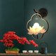 thumbnail image 4 of Árbol de arce bonsái artificial, adornos zen japoneses en maceta, decoración de plantas falsas bonsái for interiores, sala de estar, salón de té, rojo, 4 of 6
