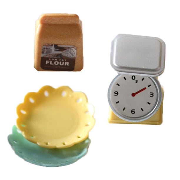 Minimáquina de pan de simulación para casa de muñecas, horno, utensilios de cocina, juguete Escala