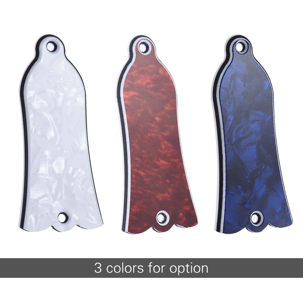 2 Holes Bell-shaped Truss Rod Cover Plate Scroll Plate for Gibson LP SG  Flying V ES Guitar 3 Colors for Option