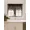 Brown Coffee, variant on Gorgeous Home Linen 1Pc Wave Bright Red Waterfall Valance with Tassels Faux Silk Rod Pocket Semi Sheer Dressing Window 55" wide X 18" long for kitchen décor