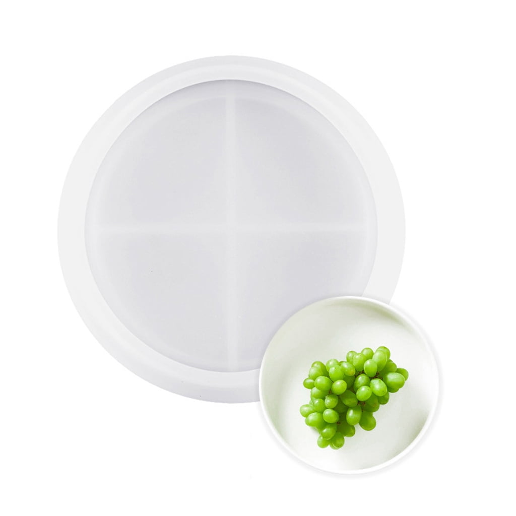 Silicone Large Soap Dish Resin Mold Oval Round Tray Molds DIY Jewelry Tray Molds