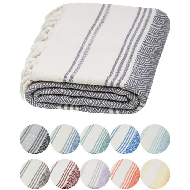 Toalla turca de baño y playa DEMMEX Organic Diamond Cotton