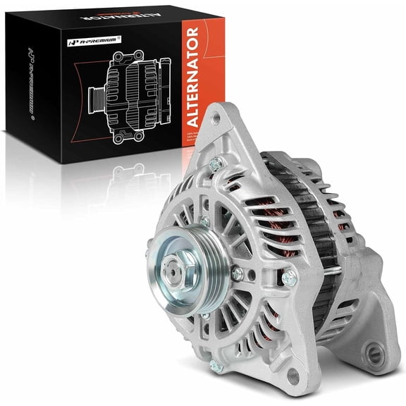 A-Premium Alternator Compatible with Mitsubishi Lancer 2005 2006 2007 2.0L, 12V 105A 4-Groove Pulley Clockwise, Replace# A002TG0691, A003TG0691