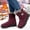 Wine, variant on Eltusu Women Winter Snow Boots, Outdoor No Slip Windproof Thermal Mid-Calf Boots Black Size 5.5