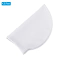thumbnail image 3 of Gorro de natación de silicona Uxcell, gorro de natación impermeable antideslizante para adultos, gorros de natación para mujeres y hombres, blanco 2 piezas, 3 of 6
