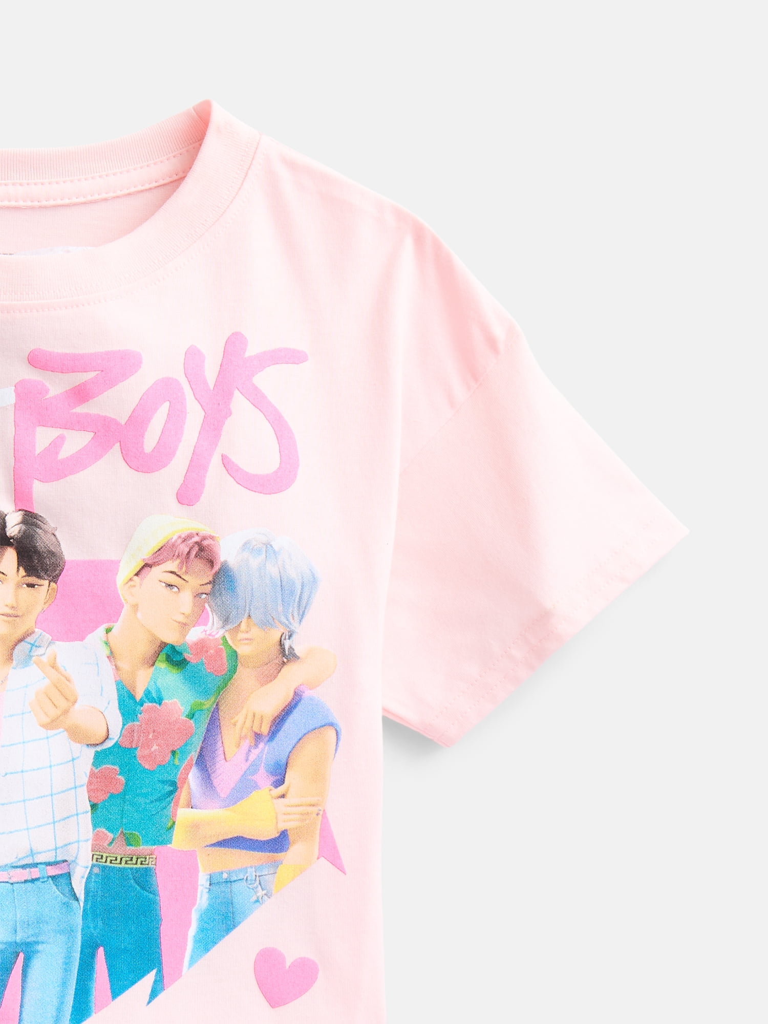K Pop Demon Hunters Girls Saja Boys Graphic Tee with Short Sleeves, Size XS-XL