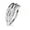 Silver, variant on Nose & Cartilage Bendable Hoop Ring with Feather Hugger Top 20g or 18g S.steel