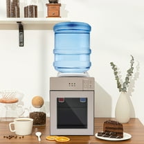 Peakora Countertop Hot and Cold Water Cooler Champagne Gold Desktop Electric Water Dispenser with 500w Heating Power 75w Cooling Power Top Loading Water Dispenser for Both Home and Commercial Places