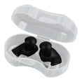 thumbnail image 1 of Tapones para los oídos para natación, protectores auditivos reutilizables, espirales, tapones de silicona para los oídos para dormir. Negro, 1 of 9