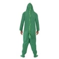 thumbnail image 2 of Adult Crocodile Costume, Alligator Green Reptile Jumpsuit PJs, Small, 2 of 3