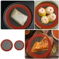 thumbnail image 5 of WRITWAA 2Pcs Red Silicone Air Fryer Mat Reusable Non Stick Baking Mat for Kitchen Use with Smooth Surface, 5 of 6