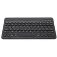 thumbnail image 3 of Teclado inalámbrico de 10 pulgadas, delgado, resistente al agua, estilo tijera, inalámbrico, Bluetooth, teclado AZERT francés para tableta, teléfono, ordenador, negro, 3 of 9