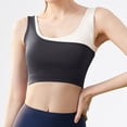 thumbnail image 2 of Annhoo Summer Sports Bras for Women Comfort Seamless High Impact Yoga Bra Color Block Wireless Full Support Bralettes, 2 of 4