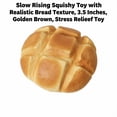thumbnail image 3 of Slow Rising Squishy Toy with Bread Texture, 3.5 Inches, Golden Brown, Relaxation Toy, 3 of 3