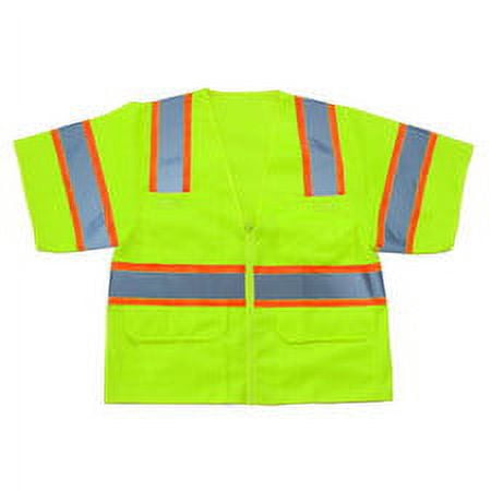 Graintex SV1375 Class 3 Safety Vest, Lime Green Color, 4XL