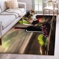 thumbnail image 2 of Non-Slip Rug Pad Rugs Farm Wine Grapes Casks Rectangle Area Rugs 3x5Ft Soft Carpet Pads for Living Room Kids Room, Vintage Country Art, 2 of 9