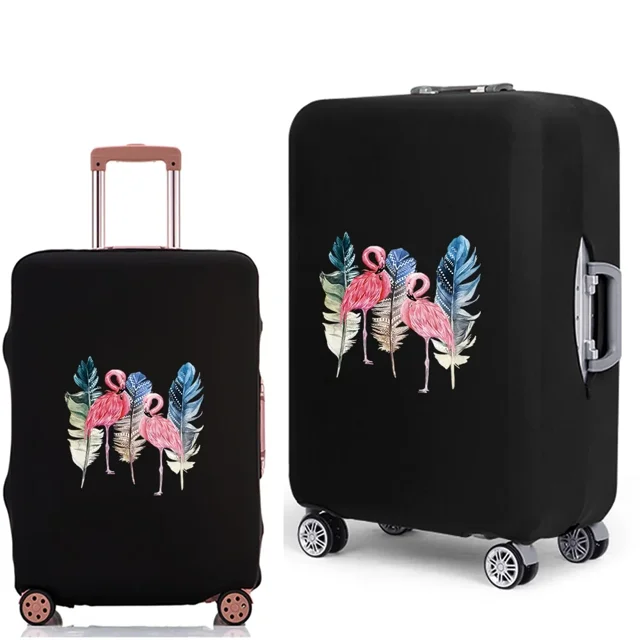 Travel Luggage Protective Cover Flamingo Pattern Suitcase Case Travel Accessories Elastic Trunk Cover for 18-28 Inch Suitcase 8flamingo041 M
