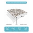 thumbnail image 5 of Farmhouse Brown Twin Size Down Alternative Comforter, Lightweight Comforter Quilt Bedding Set with Pillow Shams Vintage Flower Leaf Botanical Plant All Seasons Bed Comforter Duvet Insert 68"x86", 5 of 7