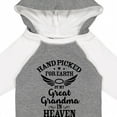 thumbnail image 4 of Inktastic Handpicked for Earth by My Great Grandma in Heaven Boys or Girls Long Sleeve Baby Bodysuit, 4 of 5