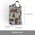 thumbnail image 3 of Kll Bright Insects Laundry Hamper,Large Canvas Fabric Lightweight Storage Basket Toy Organizer Dirty Clothes Collapsible Waterproof For College Dorms,Children Bedroom,Bathroom, 3 of 6