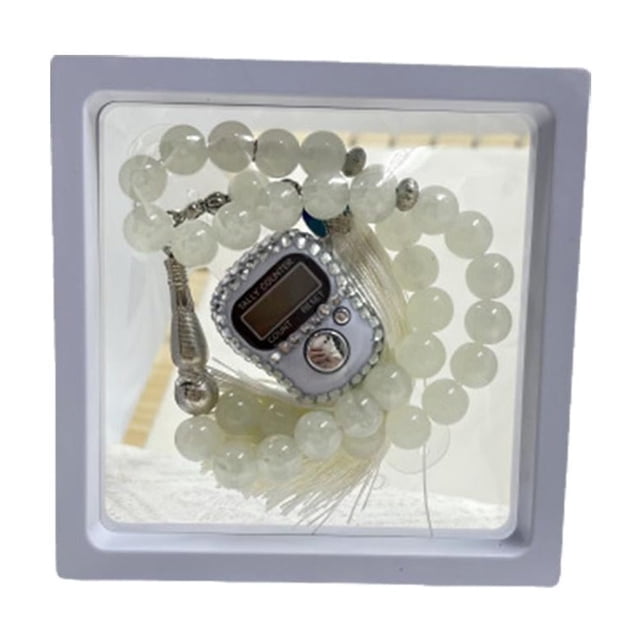 Ruifaya Contador de oración inteligente, contador de dedo electrónico Tasbih, contador de dedo Zikir Digital Tasbeeh, anillos de oración islámicos Azan para musulmanes, reloj despertador, pulsera de