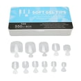 thumbnail image 2 of 550pcs False Toenail Tips Full Cover Clear Artificial Ultrathin Multi Size Breathable Toe Nail Tips with Storage Box, 2 of 5
