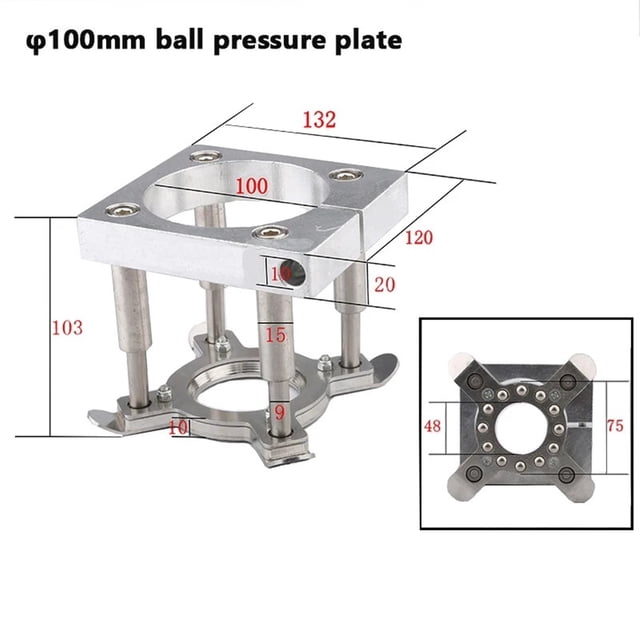 CNC Auto Pressure Plate Clamp 65mm 80mm 85mm 90mm 100mm 105mm Matic Foot Fixture Holder For Spindle Motor Router Machine ,Wear Resistant