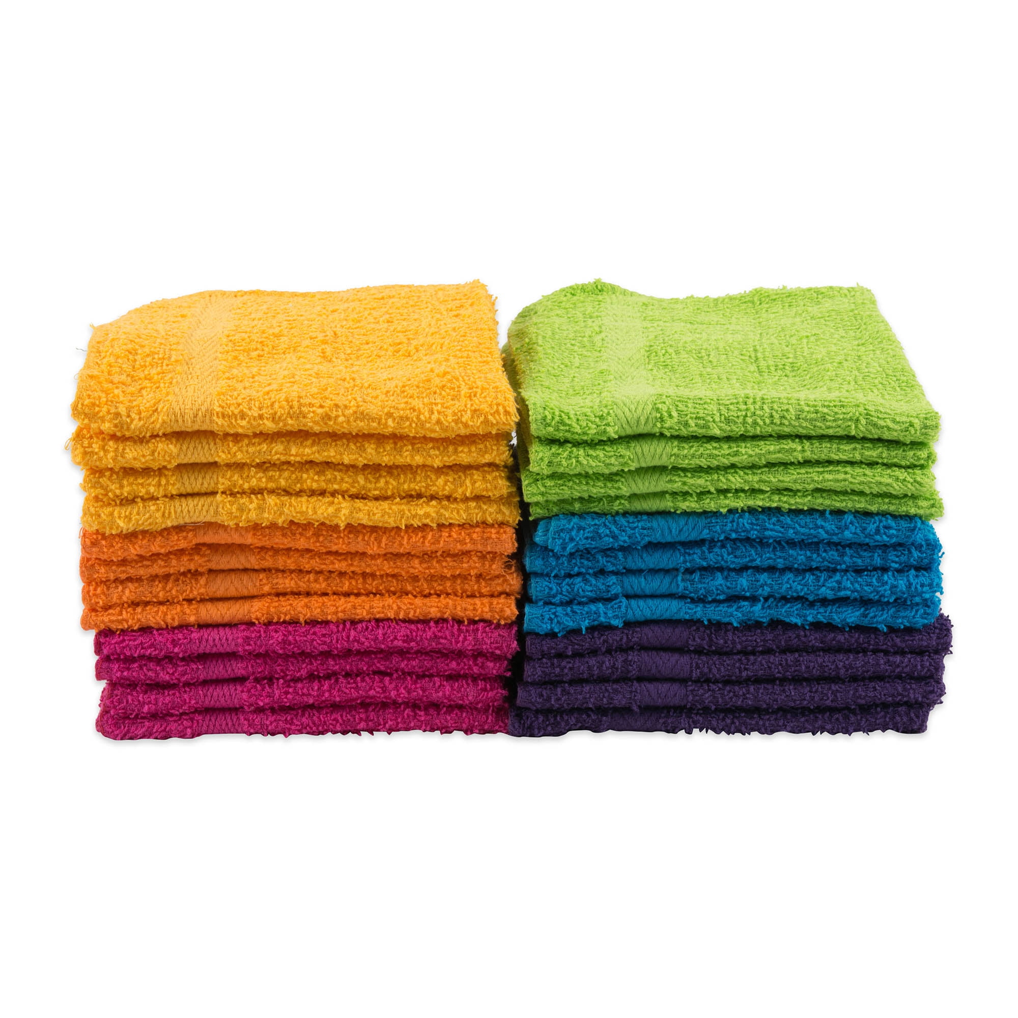 THE BIG ONE WASHCLOTHS FACE CLOTHS 6 PACK Pick Your Color 