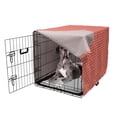 thumbnail image 5 of Vintage Dog Crate Cover, Tender Tracery of Oriental Inspired Ornament Repetition in Pastel Tone, Easy to Use Pet Kennel Cover Small Dogs Puppies Kittens, 7 Sizes, Dark Salmon Blush, by Ambesonne, 5 of 6