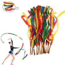 12 Packs Ribbon Wands with Non-Slip Handles for Girls Gift,Rhythmic Gymnastics Dancing Rainbow Twirler Sticks Streamers Dance Flags