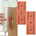 thumbnail image 2 of IMENGL Clearance! 2 Pcs Self Adhesive Desktop Socket Fixer Adhesive Punch Socket Holder Cable Management Punch Surge Protector Desktop Plug In Socket Fixer Bracket Stand One Size Multi-Color, 2 of 9