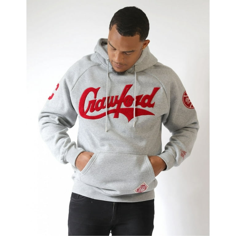 Big Boy Pittsburgh Crawfords Heritage Mens Hoodie [Grey 2XL