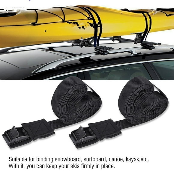 Tie Down Strap, Kayak Strap,2pcs/set Outdoor Lashing Tie Surfboard Kayak Roof Rack Cam Buckle Lock Tie Down Strap Top Rack