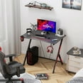 thumbnail image 6 of MOTPK 31 Inch Space Saving Carbon Fiber Computer PC Gaming Desk, Black, 6 of 7
