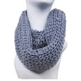 thumbnail image 2 of Figure 8 Infinity Loop Knitted Scarf - Grey, 2 of 5