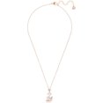 thumbnail image 2 of Pink Diamond Swan Necklace Swarovski Elements Crystal Swan Pendant, 2 of 5
