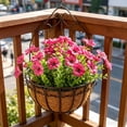 thumbnail image 4 of MMJ Artificial Flowers Bouquet Set of 2 Faux Outdoor UV Resistant for Patio Garden Porch Decor, 4 of 5