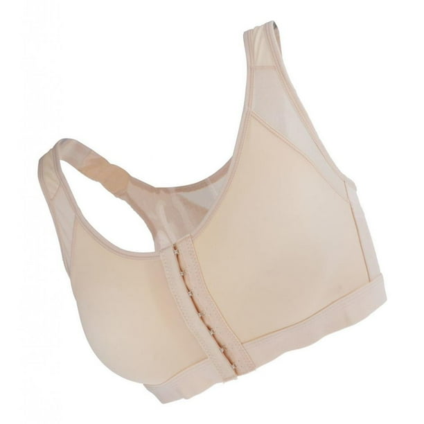 Breathable Mesh Sports Bra Front Hook Closure Without Rings For