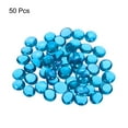 thumbnail image 3 of 50 Pcs Decorative Flat Glass Marbles 12-14mm Rock Vase Filler, Blue, 3 of 5
