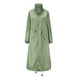 thumbnail image 2 of Capa de lluvia impermeable Yinane con capucha para mujer XL Verde, 2 of 8