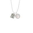 thumbnail image 2 of Delight Jewelry Silvertone Pebble Border Initial - N To the World You are a Mother Locket Necklace, 2 of 4
