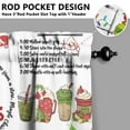 thumbnail image 5 of Kitchen Window Curtains with Rod Pocket Over Sink Small Window Treatment Cafe Short Curtains for Bathroom Tier Drapes,3 Piece Set,36 Inch, 5 of 6