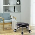 thumbnail image 4 of DOLITY Chaise à Siège Roulant Bas avec Roues Confortable Moderne Ronde Rotative Banc pour la Maison A, 4 of 8