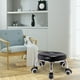 thumbnail image 4 of Asiento rodante bajo para sofá, reposapiés, muebles redondos giratorios, regalo con ruedas, taburete de belleza, taburete de polea para garaje, salón Estilo A Sunnimix Asiento rodante bajo, 4 of 8