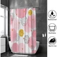 thumbnail image 4 of Coolnut Bath Shower Curtain Liners 72"x72", Pink and Golden Circles Polyester Waterproof with 12 Curtain Hooks Bathroom Accessories Decoration, 4 of 6