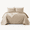 Beige-King/Cal King, variant on Quilt Bedding Set Bluish Grey Ultrasonic Reversiblefiber Bedspread Lightweight Soft Modern Geometric Coverlet For All Seasons(1 1ow Sham)