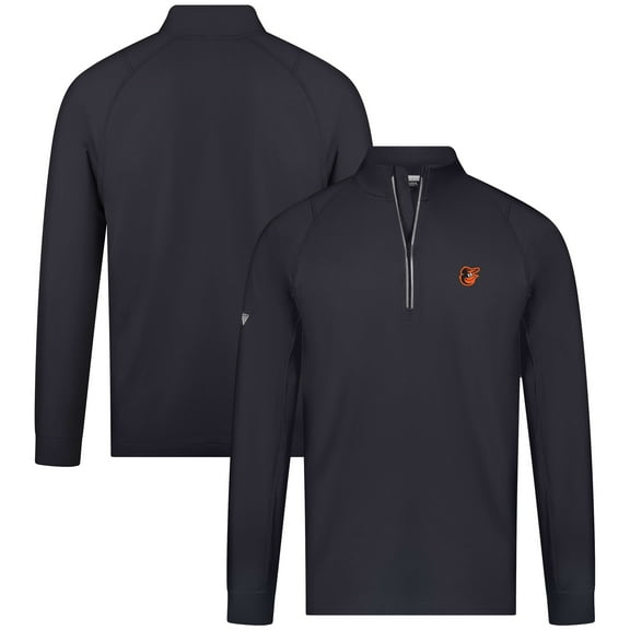 Men's Levelwear Black Baltimore Orioles Theory Insignia Quarter-Zip Pullover