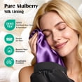 thumbnail image 2 of Gorro para Dormir YFONG con Forro de Seda de Morera para Mujeres y Hombres, 2 of 8